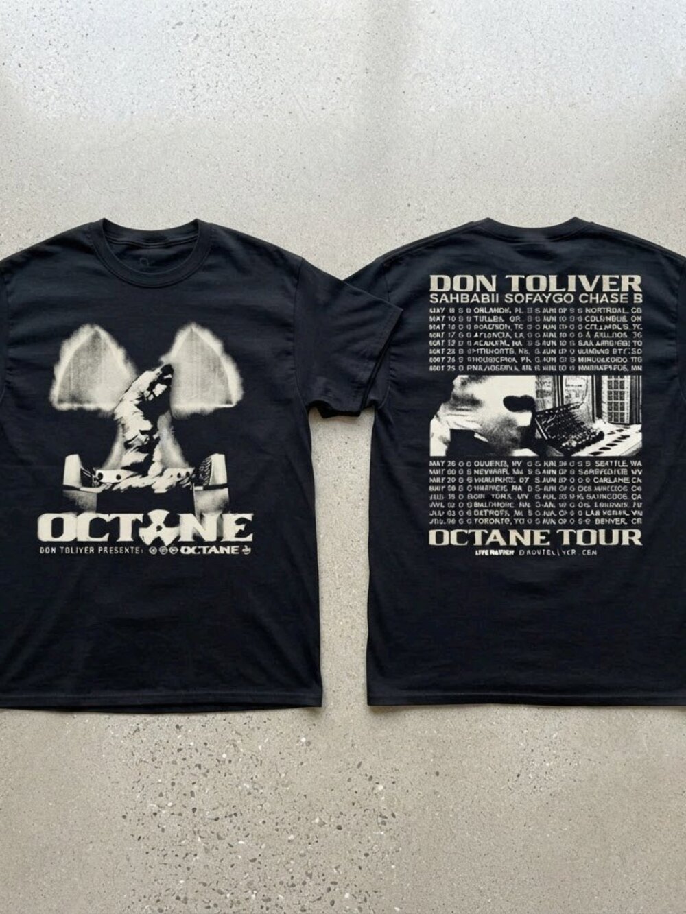 Don Toliver Octane Tour 2026 Black T-Shirt S-4XL